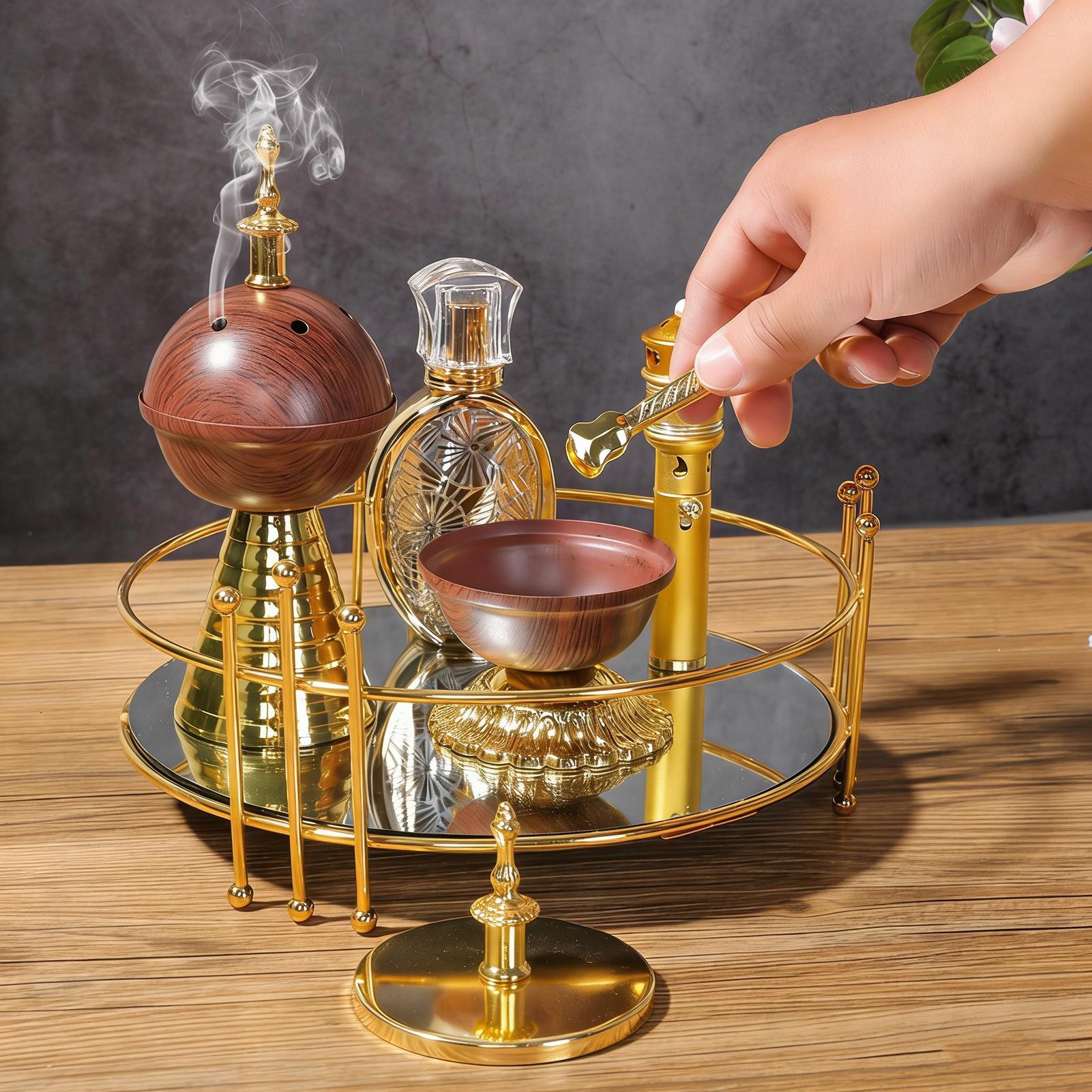 Incense Cone Holder - Penjepit Dupa Gagang Panjang Logam Klip