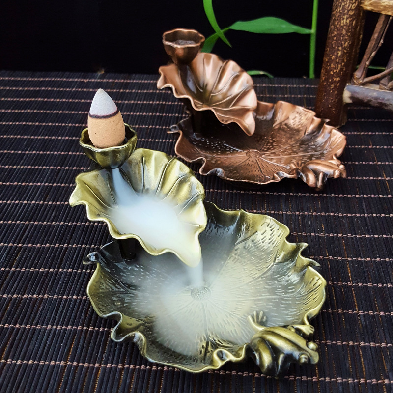 Incense Cone Holder - Pembakar Dupa Air Terjun Logam Besar