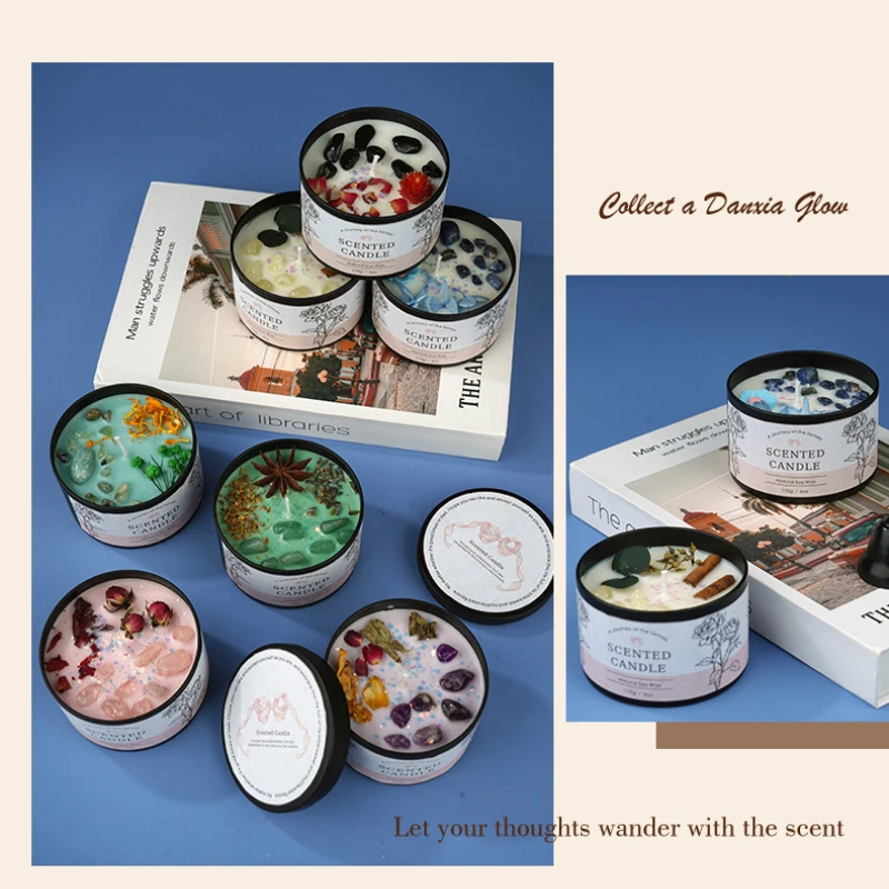 Lilin Aromaterapi Kristal Krea - Home Fragrance Long Lasting ulasan dan harga