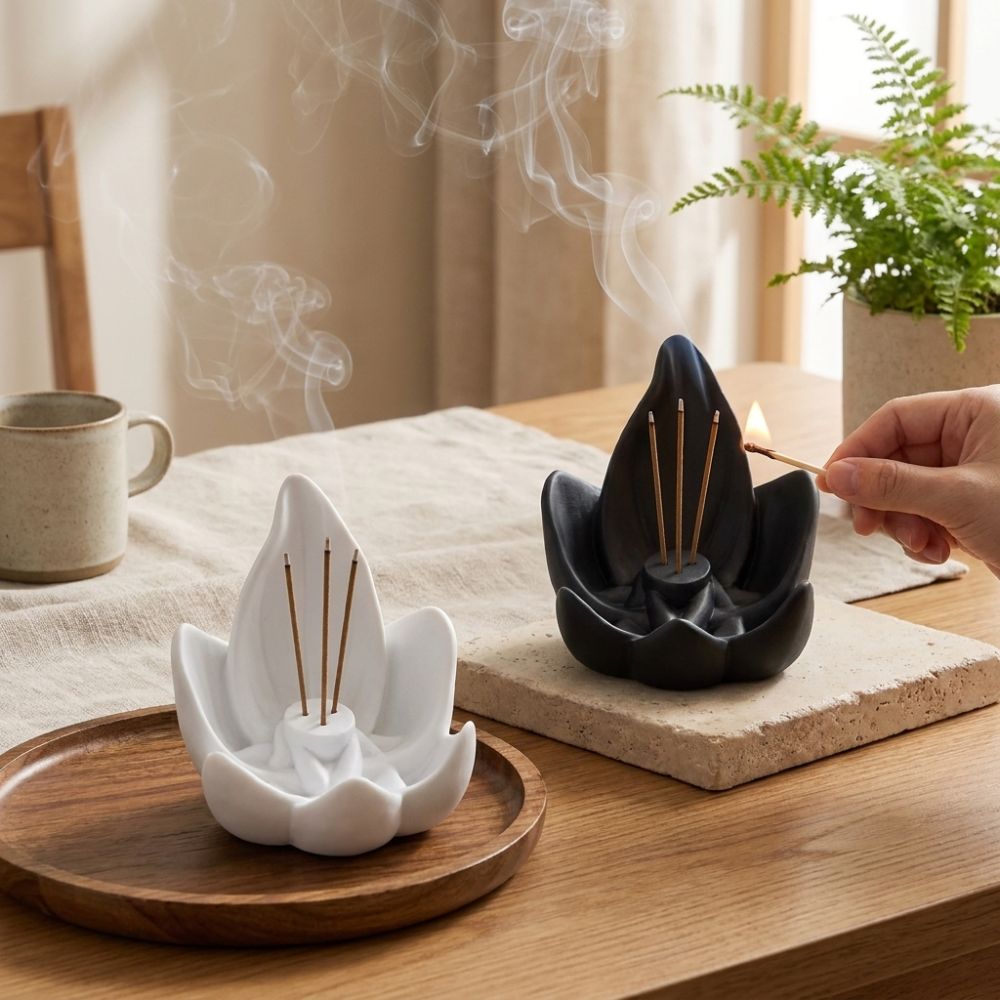 Pembakar Dupa Teratai Gaya Zen - Incense Cone Holder ulasan dan harga