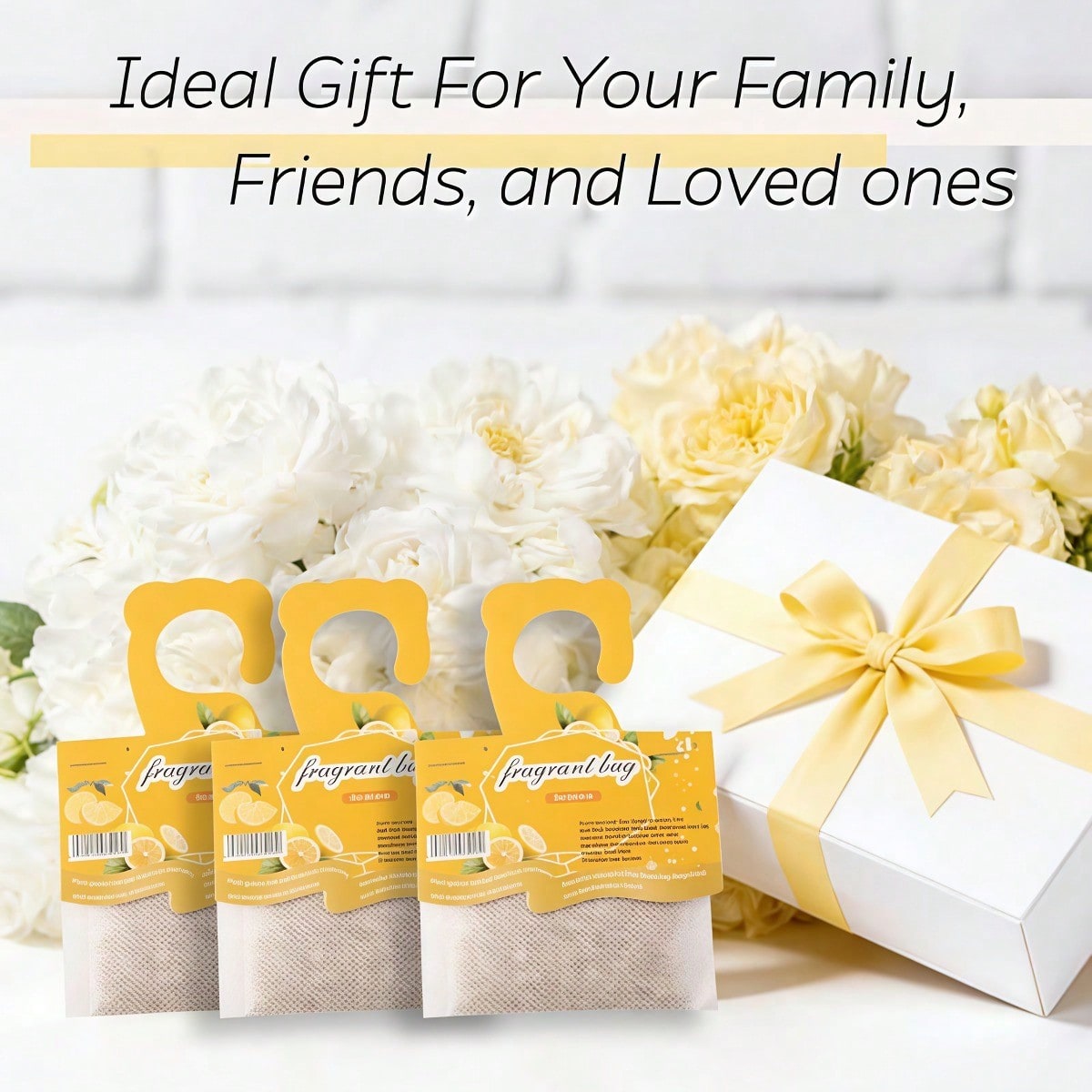 Kantong Pewangi Lemon Gantung, - Home Fragrance Logo ulasan dan harga