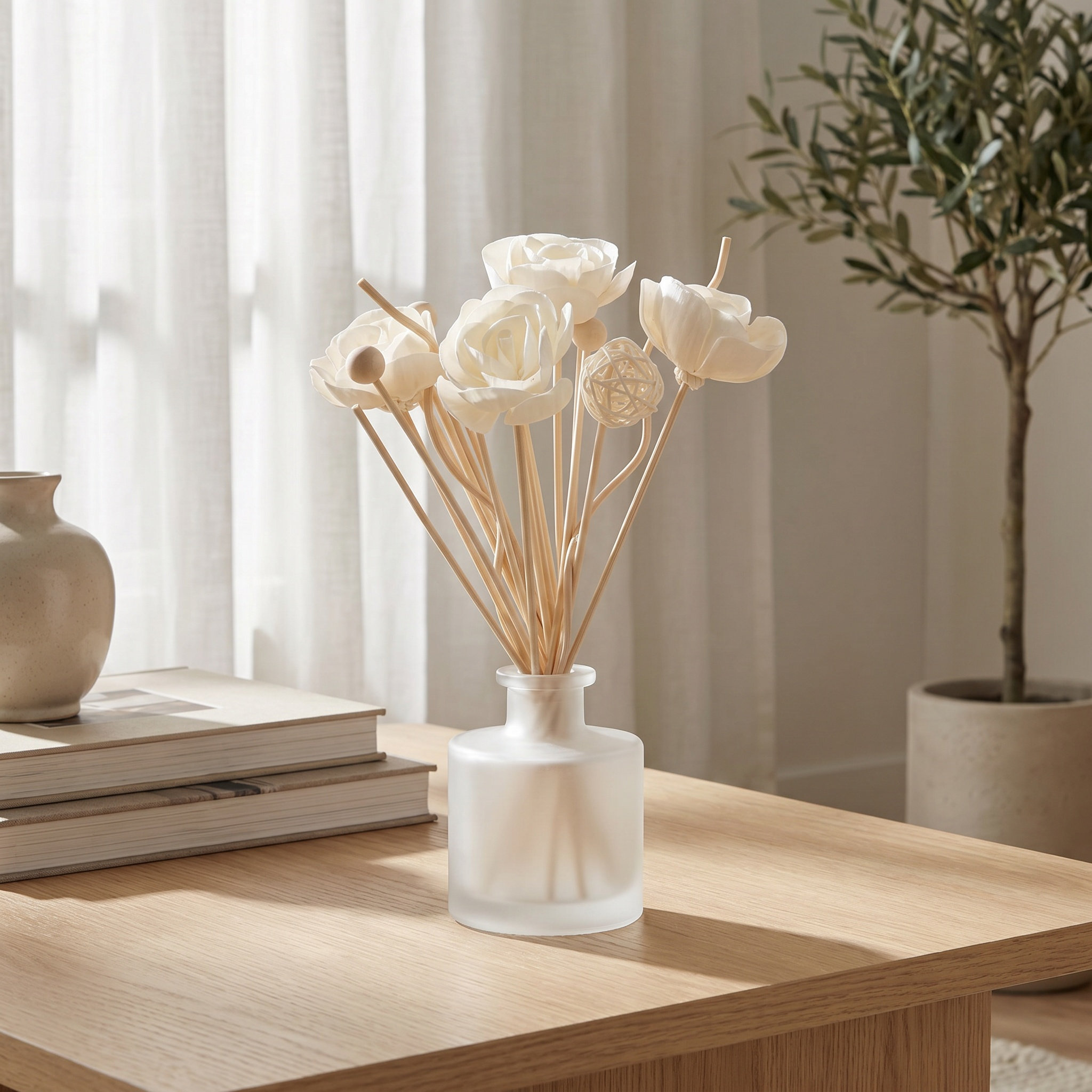 22Pcs Set Diffuser Reed Jasmin - Home Fragrance Aroma Set ulasan dan harga